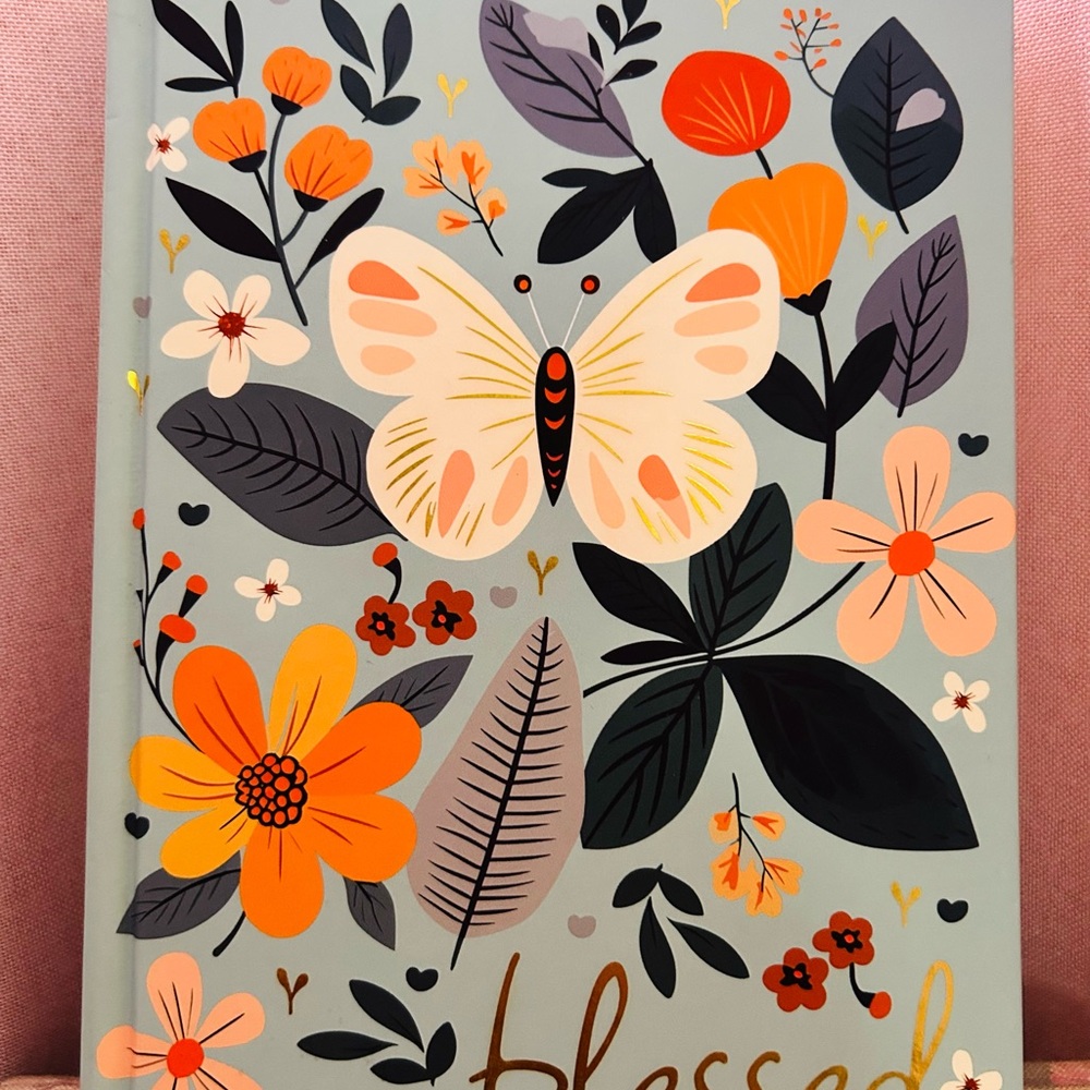 Floral Butterfly Christian Blessed Journal